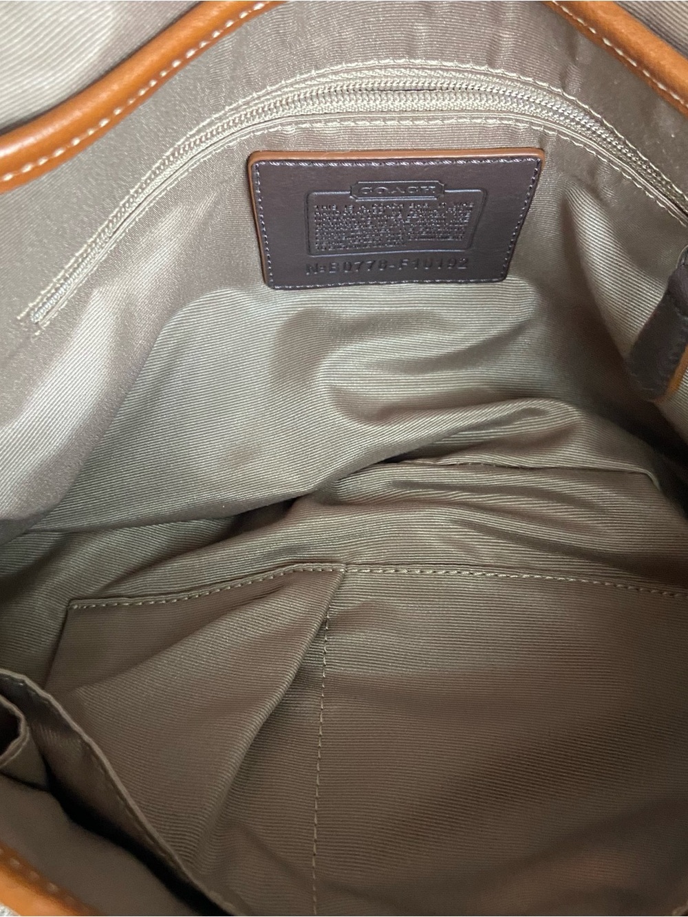Y2K COACH Soho Bag NWOT & NWT Wallet F10192 White Saddle Brown - Picture 11 of 13